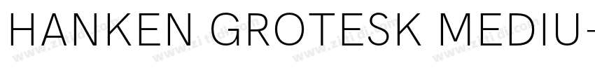 HANKEN GROTESK MEDIU字体转换